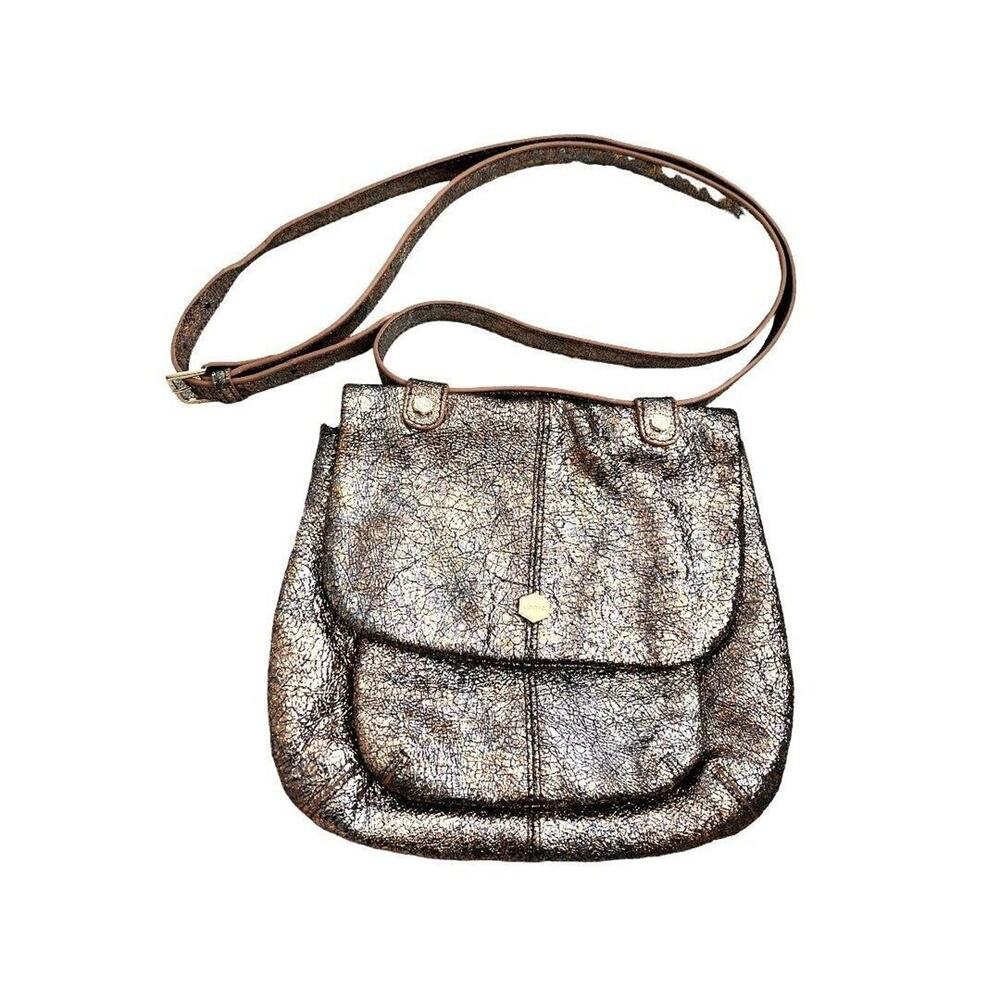 Lodis‎ Landry Crossbody Rose Gold Crinkle Handbag Retail 178.00